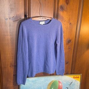 Charter Club Purple 2 Ply Cashmere Sweater